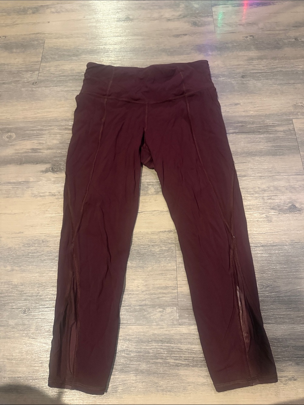 Athleta Burgundy High-Waist Performance Leggings